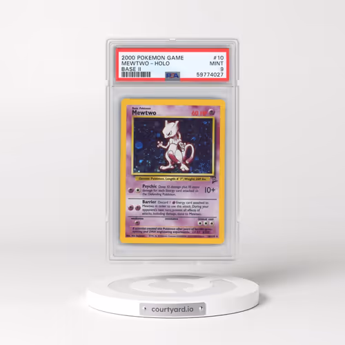 2000 Pokémon Game Base II #10 Mewtwo - Holo (PSA 9 MINT)