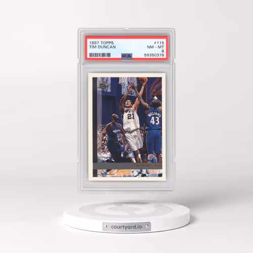 1997 Topps #115 Tim Duncan (PSA 8 NM-MT)