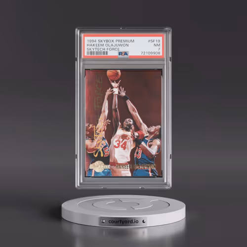 1994 Skybox Premium Skytech Force #SF19 Hakeem Olajuwon (PSA 7 NM)