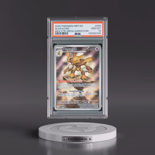 2025 Pokémon Mep EN-Me Black Star Promo #009 Alakazam - Mega Evolution Elite Trainer Box-Mega Gardev