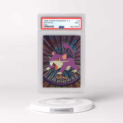 1999 Topps Pokémon TV #19 Rattata - Foil (PSA 9 MINT)