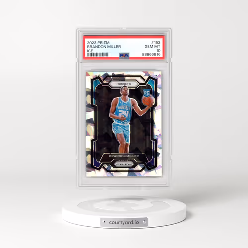 2023 Panini Prizm #152 Brandon Miller - Ice (PSA 10 GEM MINT)