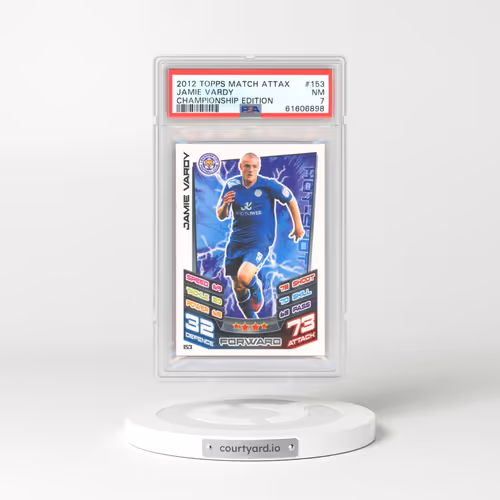 2012 Topps Match Attax Championship Edition #153 Jamie Vardy (PSA 7 NM)