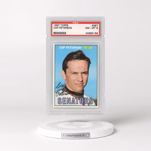 1967 Topps #387 Cap Peterson (PSA 8 NM-MT)
