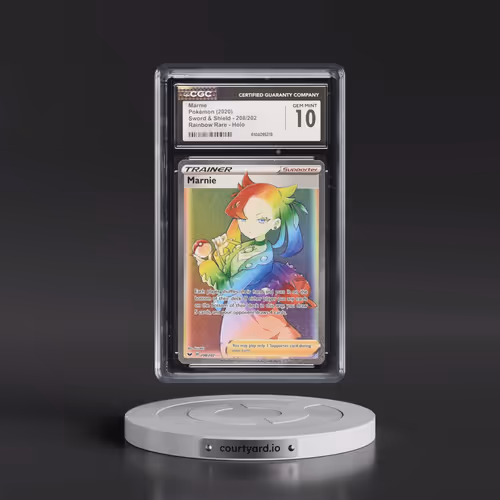 2020 Sword & Shield #208/202 Marnie - Rainbow Rare Holo (CGC 10 GEM MINT)