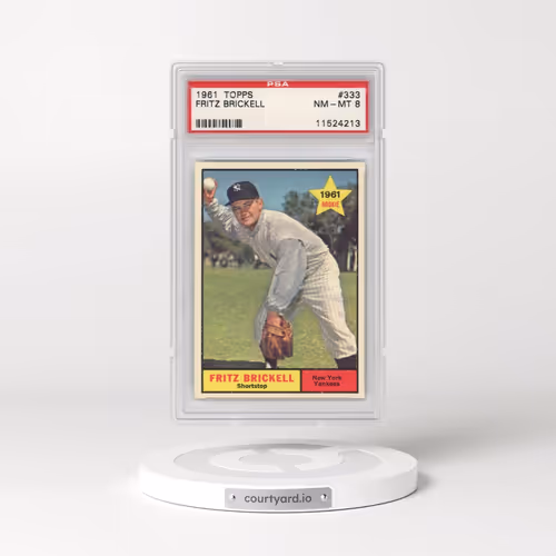 1961 Topps #333 Fritz Brickell (PSA 8 NM-MT)