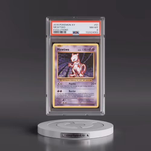2016 Pokémon XY Evolutions #51 Mewtwo (PSA 8 NM-MT)