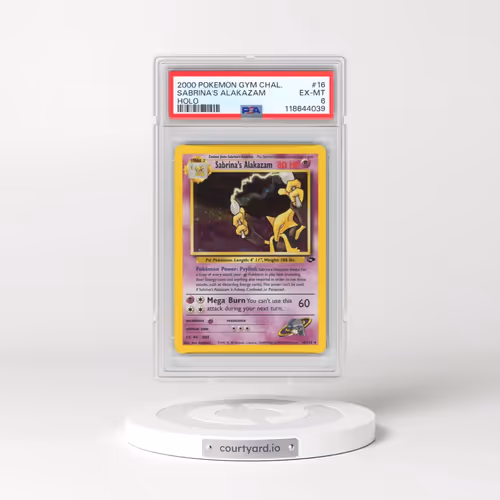 2000 Pokémon Gym Challenge #16 Sabrina's Alakazam - Holo (PSA 6 EX-MT)