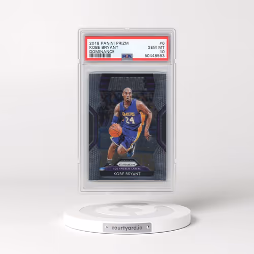 2018 Panini Prizm Dominance #6 Kobe Bryant (PSA 10 GEM MINT)