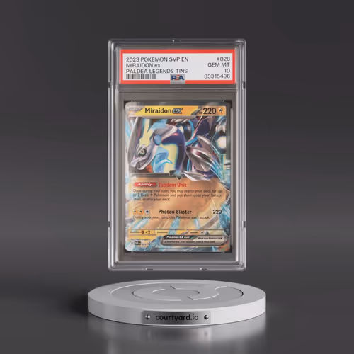 2023 Pokémon Svp EN-SV Black Star Promo #028 Miraidon EX - Holo Paldea Legends Tins (PSA 10 GEM MINT