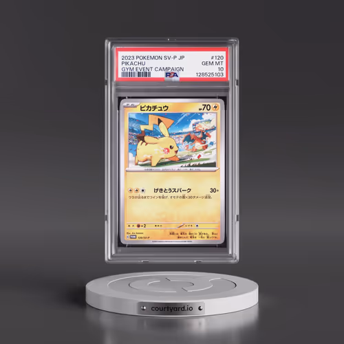 2023 Pokémon SV-P Promo #120 Pikachu - Gym Event Campaign (PSA 10 GEM MINT)