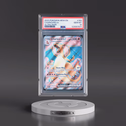 2023 Pokémon Mew EN-151 #183 Charizard EX - Holo Ultra Rare (PSA 10 GEM MINT)