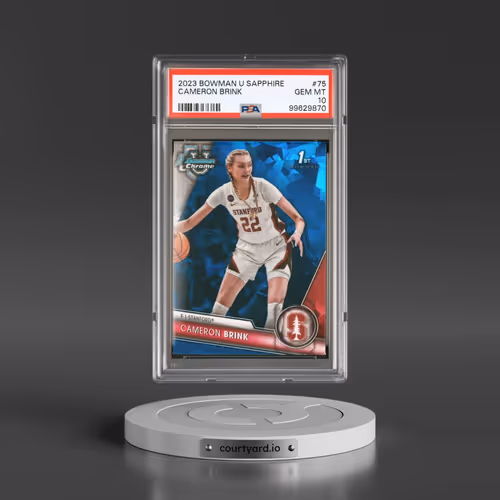 2023 Bowman University Chrome Sapphire #75 Cameron Brink (PSA 10 GEM MINT)