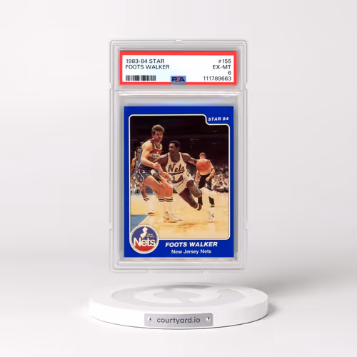 1983-84 Star #155 Foots Walker (PSA 6 EX-MT)