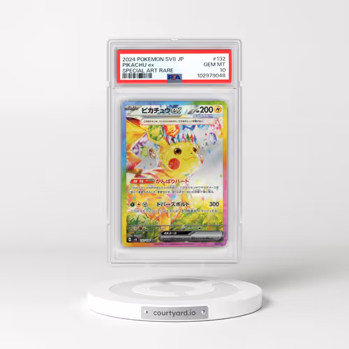 2024 Pokémon SV8-Super Electric Breaker #132 Pikachu EX - Holo Special Art Rare (PSA 10 GEM MINT)
