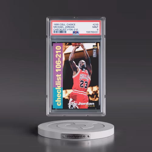 1995 Collector's Choice #210 Michael Jordan - Checklist #106-210 (PSA 9 MINT)