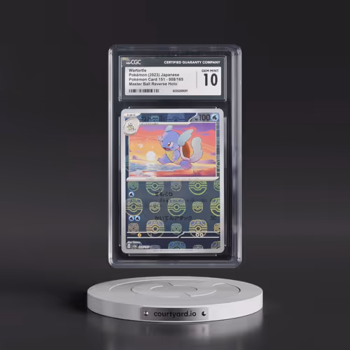 2023 Pokémon Card 151 #008/165 Wartortle - Reverse Holo Master Ball (CGC 10 GEM MINT)