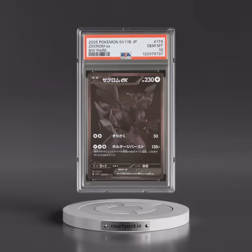 2025 Pokémon Sv11b-Black Bolt #174 Zekrom EX - Holo BW Rare (PSA 10 GEM MINT)