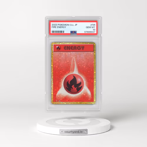 2023 Pokémon Cll-Trading Card Game Classic Charizard & HO-Oh EX Deck #FIR Fire Energy (PSA 10 GEM MINT)