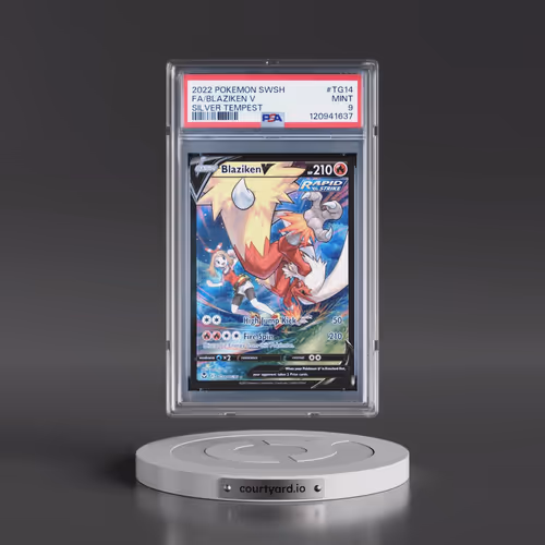 2022 Pokémon Sword & Shield Silver Tempest #TG14 Blaziken V - Holo Full Art (PSA 9 MINT)