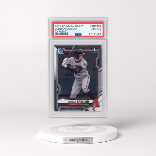 2021 Bowman Draft #BDC194 Jordan Lawlar - Chrome (PSA 10 GEM MINT)