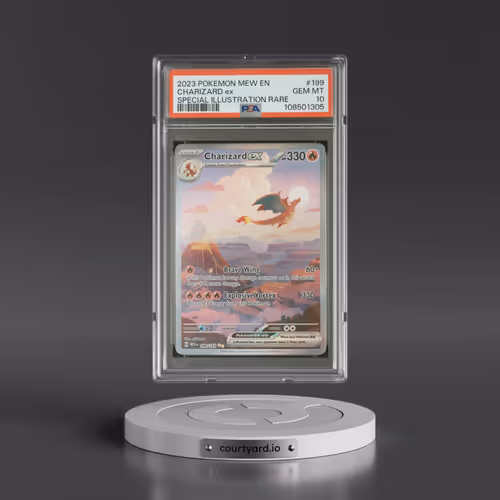 2023 Pokémon Mew EN-151 #199 Charizard EX - Holo Special Illustration Rare (PSA 10 GEM MINT)