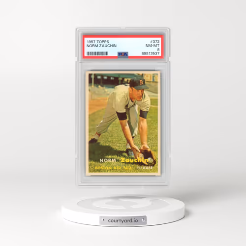1957 Topps #372 Norm Zauchin (PSA 8 NM-MT)