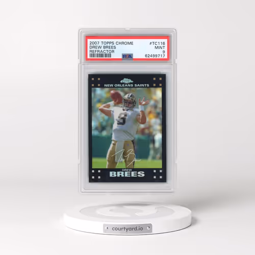2007 Topps Chrome #TC116 Drew Brees - Refractor (PSA 9 MINT)
