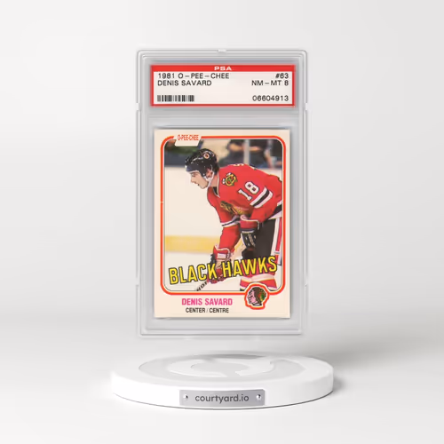 1981 O-Pee-Chee #63 Denis Savard (PSA 8 NM-MT)