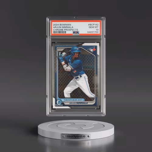 2024 Bowman Chrome Prospects #BCP142 Arjun Nimmala (PSA 10 GEM MINT)
