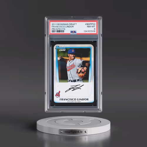 2011 Bowman Draft Prospects #BDPP53 Francisco Lindor (PSA 8 NM-MT)