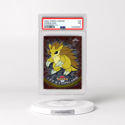 2000 Topps Chrome Pokémon T.V. #28 Sandslash (PSA 7 NM)