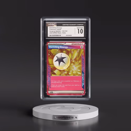 2024 Surging Sparks - SSP EN #191/191 Enriching Energy - ACE SPEC Rare Holo (CGC 10 GEM MINT)