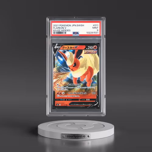 2021 Pokémon Sword & Shield Eevee Heroes #011 Flareon V - Holo (PSA 9 MINT)