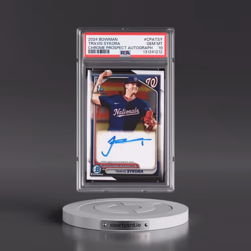 2024 Bowman Chrome Prospect Autographs #CPATSY Travis Sykora (PSA 10 GEM MINT)