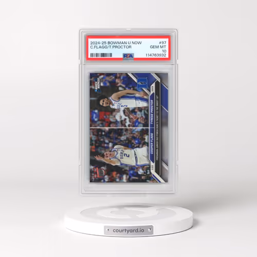 2024-25 Bowman U Now #97 Cooper Flagg/Tyrese Proctor (PSA 10 GEM MINT)