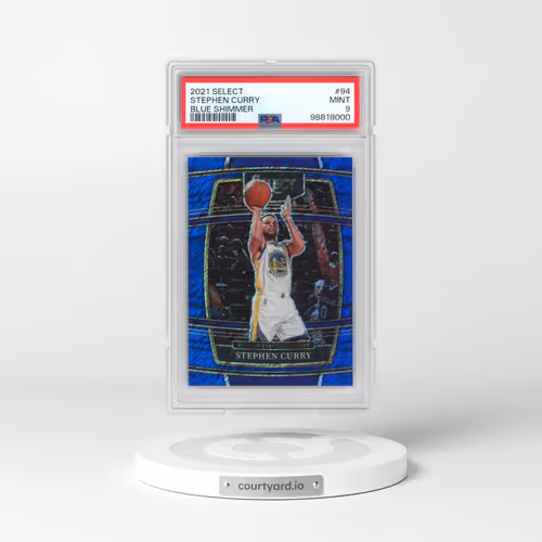 2021 Panini Select #94 Stephen Curry - Blue Shimmer (PSA 9 MINT)