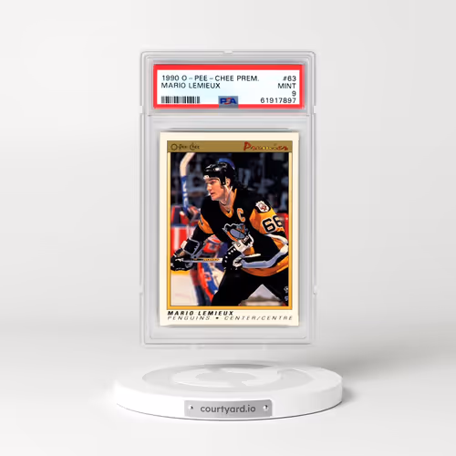 1990 O-Pee-Chee Premier #63 Mario Lemieux (PSA 9 MINT)