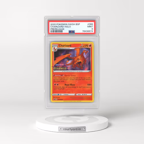 2020 Pokémon Swsh Black Star Promo #066 Charizard - Holo Prerelease (PSA 9 MINT)