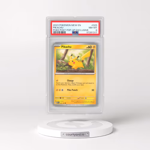 2023 Pokémon Mew EN-151 #025 Pikachu - Poke Post Pop-Up Experience Exclusive (PSA 8 NM-MT)