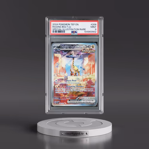 2024 Pokémon Tef EN-Temporal Forces #208 Raging Bolt EX - Holo Special Illustration Rare (PSA 9 MINT