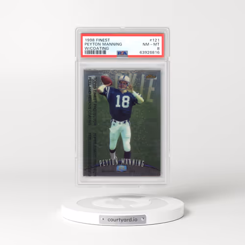 1998 Finest #121 Peyton Manning - w/Coating (PSA 8 NM-MT)