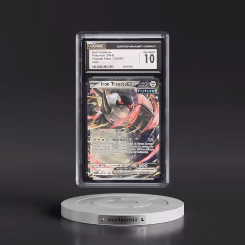 2024 Pokémon Paf EN-Paldean Fates #066 Iron Treads EX - Holo (CGC 10 GEM MINT)