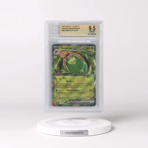 2024 Pokémon Scarlet and Violet Twilight Masquerade #023 Sinistcha ex RR (BGS 9.5 GEM MINT)