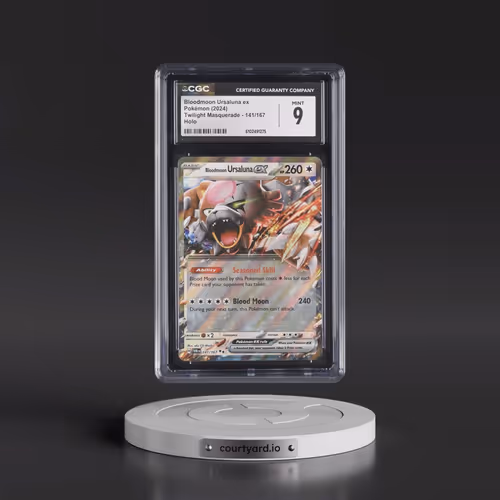 2024 Pokémon Twm EN-Twilight Masquerade #141 Bloodmoon Ursaluna EX - Holo (CGC 9 MINT)