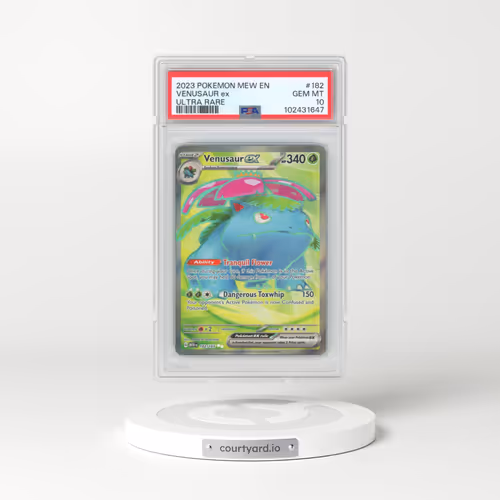 2023 Pokémon Mew EN-151 #182 Venusaur EX - Holo Ultra Rare (PSA 10 GEM MINT)