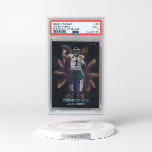 2023 Panini Obsidian Black Color Blast #23 Jalen Hurts (PSA 9 MINT)
