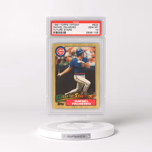 1987 Topps Tiffany #634 Rafael Palmeiro - Future Stars (PSA 10 GEM MINT)