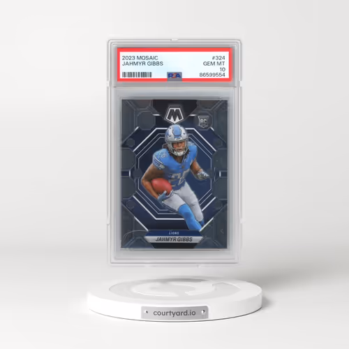2023 Panini Mosaic #324 Jahmyr Gibbs (PSA 10 GEM MINT)