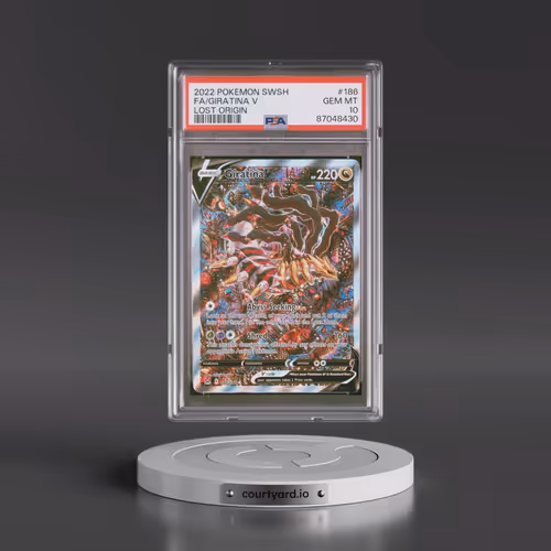 2022 Pokémon Sword & Shield Lost Origin #186 Giratina V - Holo Full Art (PSA 10 GEM MINT)